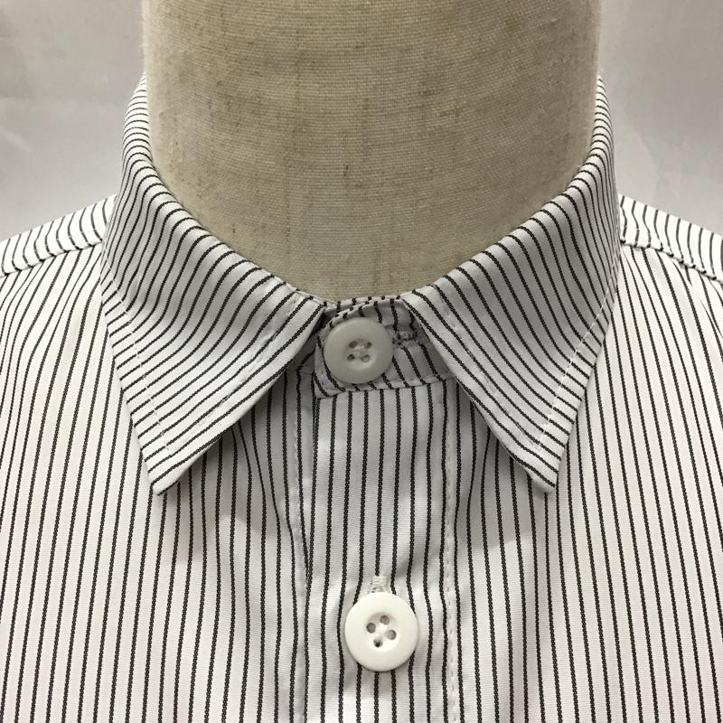 ドッグタウン DOGTOWN シャツ、ブラウス 半袖 半袖シャツ カラーシャツ 半袖カットソー ストライプシャツ L ストライプ 白 / ホワイト /  メンズ USED 古着 中古 10114386