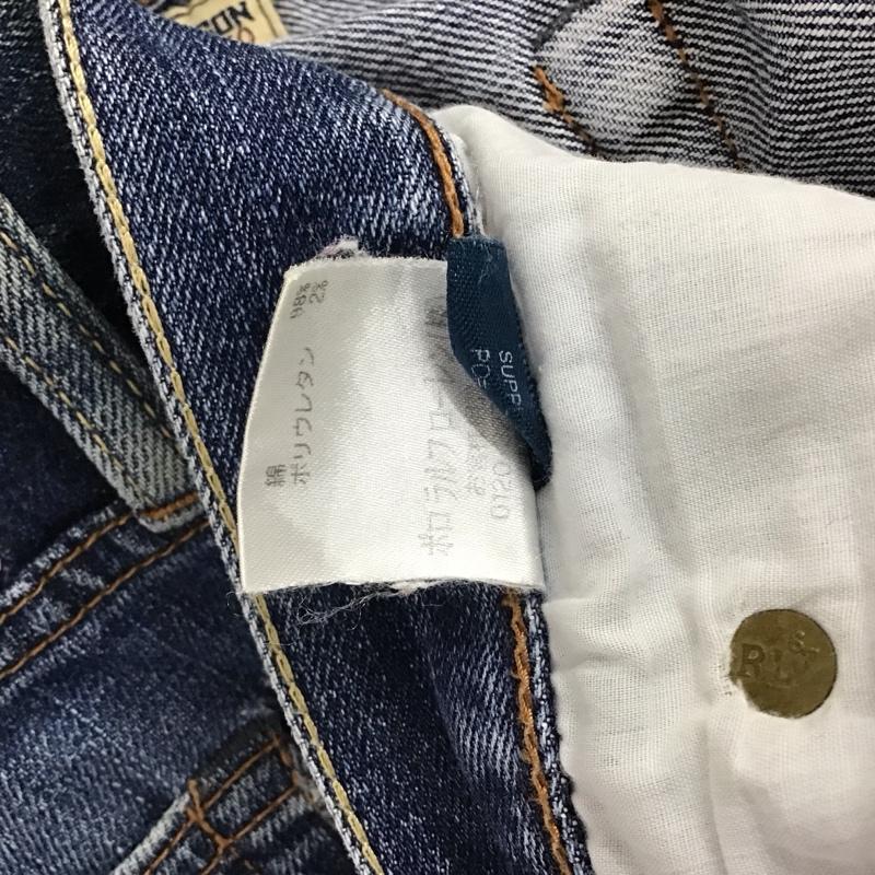ラルフローレン RALPHLAUREN パンツ デニム、ジーンズ 27インチ 無地 インディゴ / インディゴ /  レディース USED 古着 中古 10121393