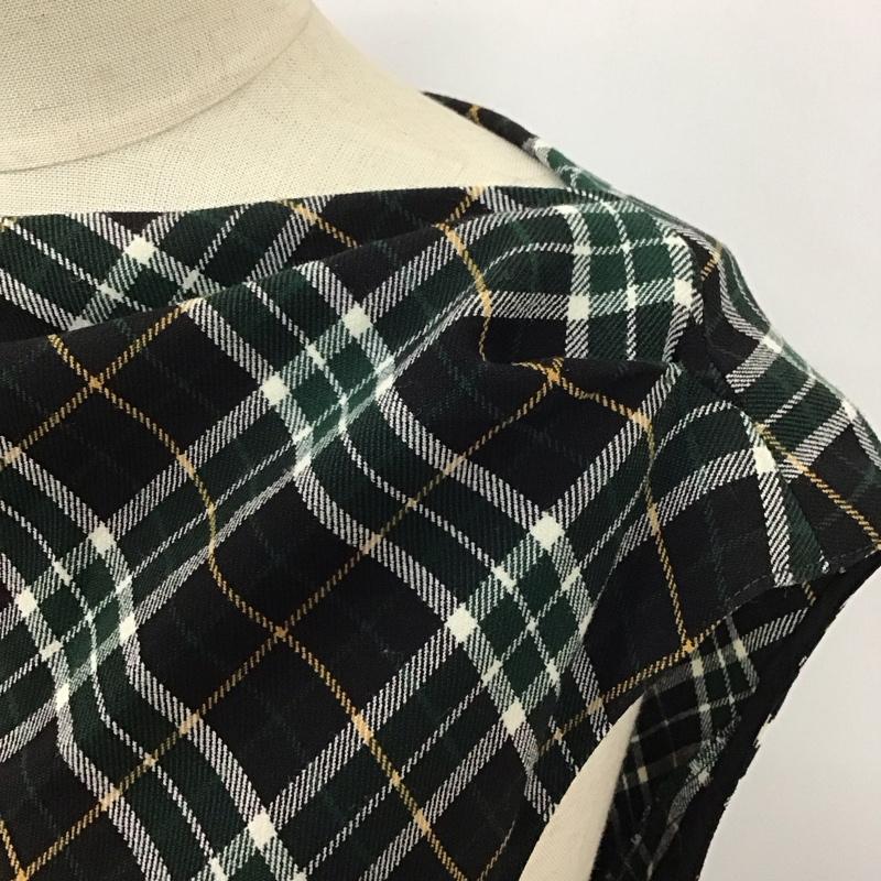 ザラウーマン ZARA WOMAN ワンピース ロングスカート ノースリーブロングワンピース フレアスカートワンピース 総柄スカート S チェック マルチカラー / マルチカラー /  レディース USED 古着 中古 10117934