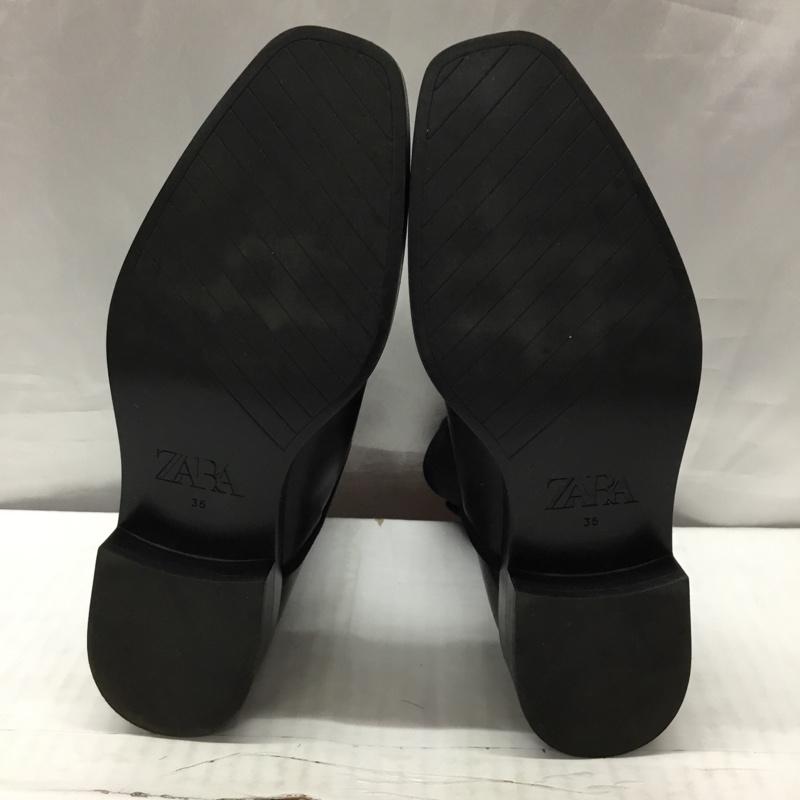 ザラ ZARA ブーツ ショートブーツ 3110 710 040 サイドゴア EU35 無地 黒 / ブラック /  レディース USED 古着 中古 10117600