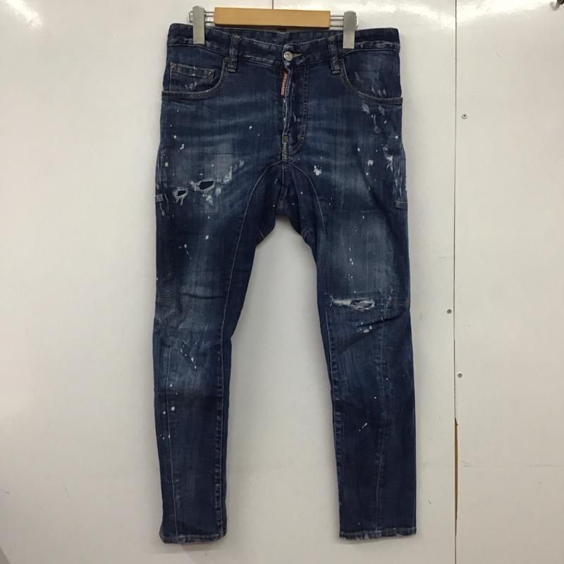 ディースクエアード2 DSQUARED2 パンツ デニム、ジーンズ TIDY BIKER JEAN 44 ストレッチ ダメージ加工 青 / ブルー /  メンズ USED 古着 中古 10146533