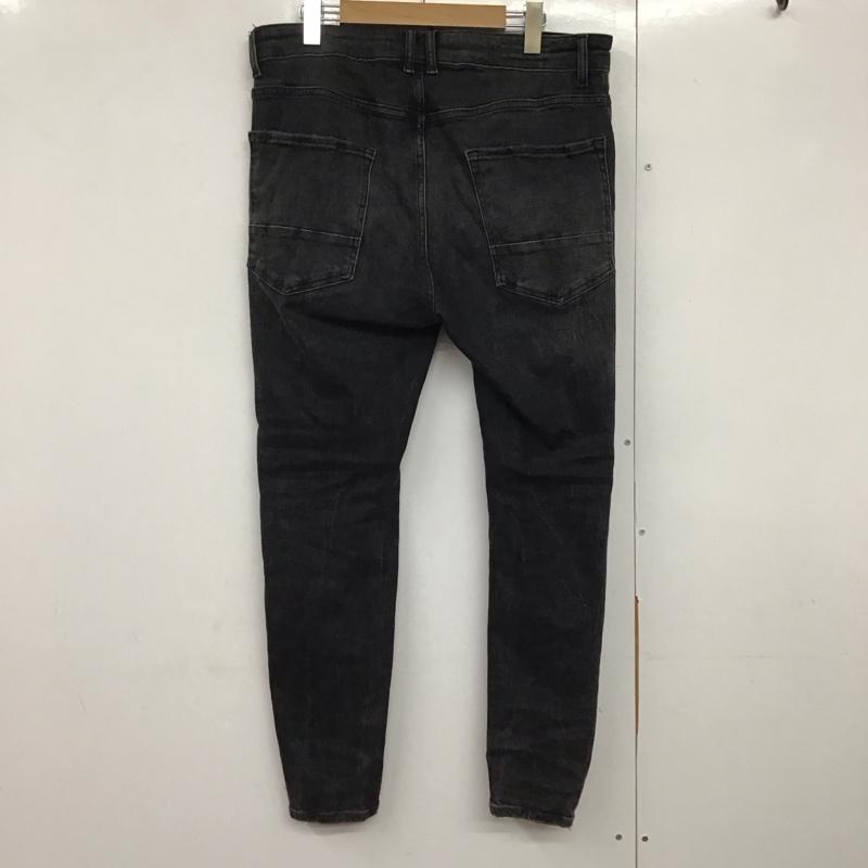 ザラ ZARA パンツ デニム、ジーンズ デニムパンツ スリムパンツ カジュアルパンツ ストレッチパンツ 44インチ 無地 黒 / ブラック /  メンズ USED 古着 中古 10141261