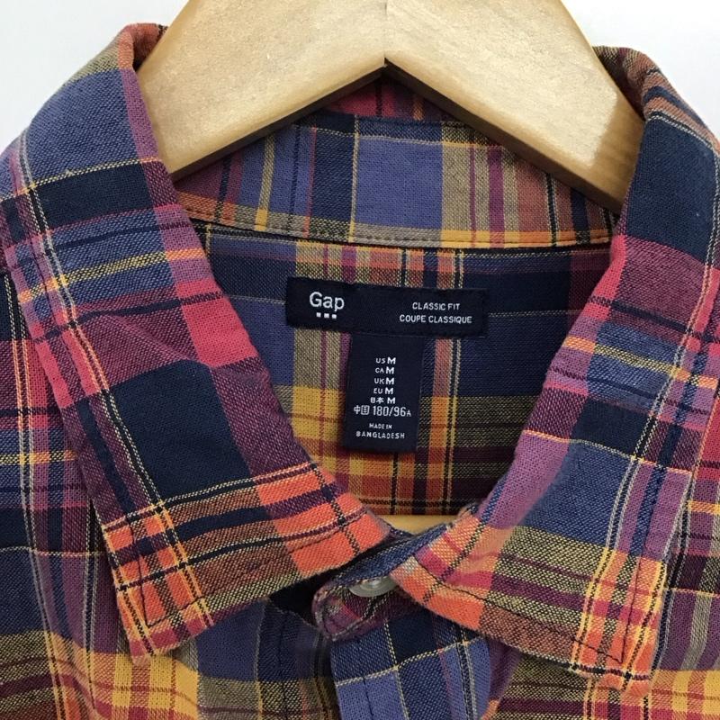 ギャップ GAP シャツ、ブラウス 長袖 長袖シャツ チェックシャツ カラーシャツ M チェック マルチカラー / マルチカラー /  メンズ USED 古着 中古 10141683