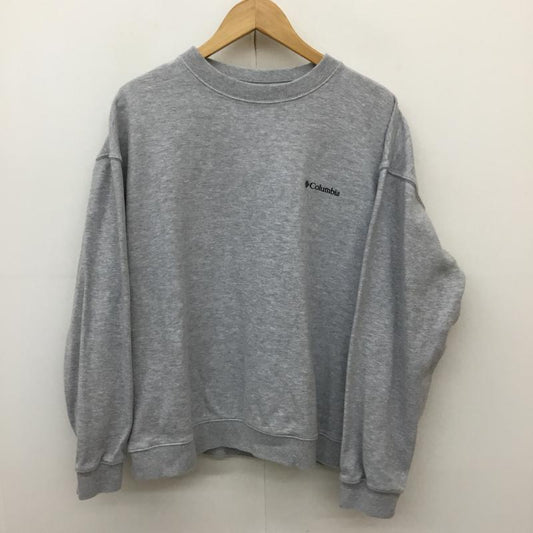 コロンビア Columbia トレーナー 長袖 スウェット　223PM 4402 M ロゴ、文字 X 刺繍 灰 / グレー /  メンズ USED 古着 中古 10136374