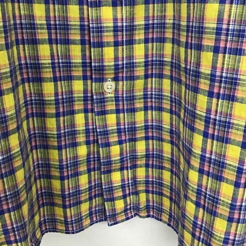 ナノユニバース nano・universe シャツ、ブラウス 長袖 NUC41SH0172SK コットンリネン 綿麻 M チェック マルチカラー / マルチカラー /  メンズ USED 古着 中古 10133575