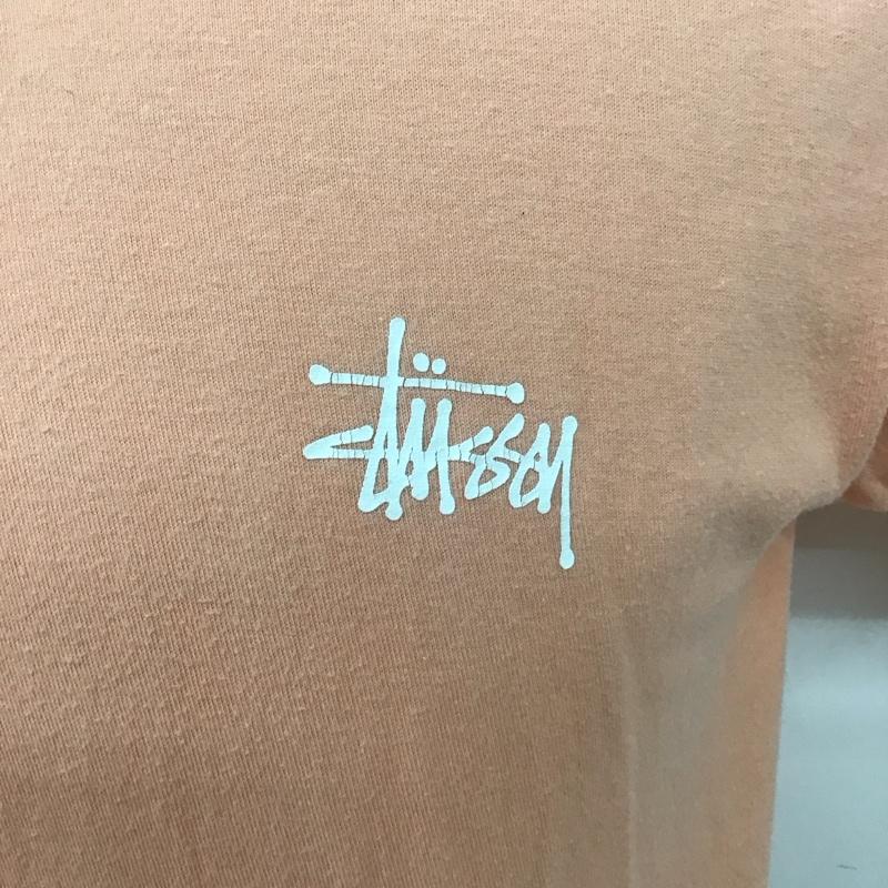 ステューシー STUSSY Tシャツ 半袖 ロゴ文字 S ロゴ、文字 X プリント 桃 / ピンク /  メンズ USED 古着 中古 10127704