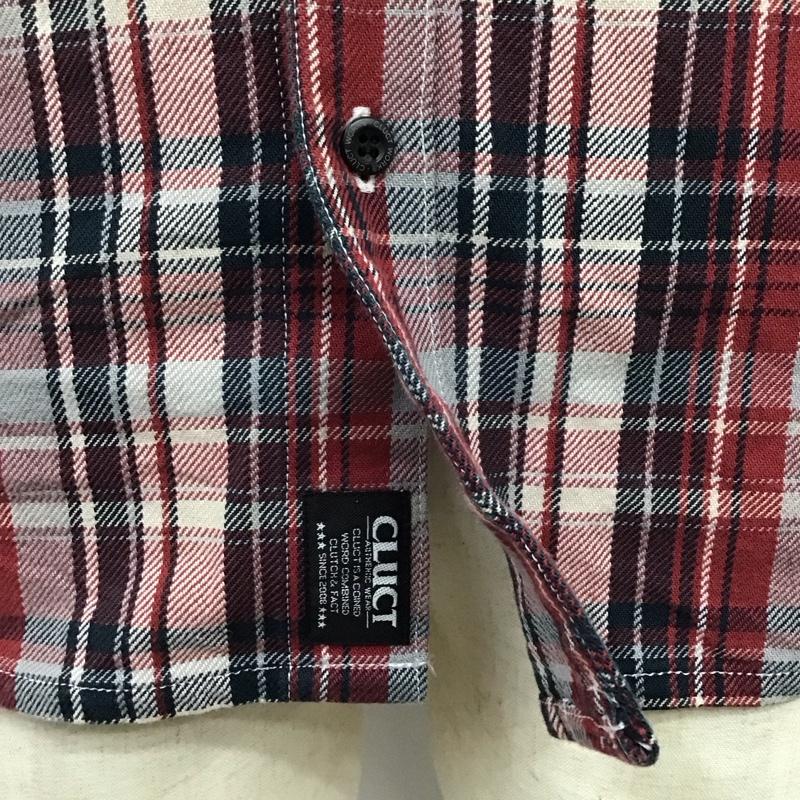 クラクト CLUCT シャツ、ブラウス 長袖 ボタンダウン ワークシャツ ワッペン L チェック マルチカラー / マルチカラー /  メンズ USED 古着 中古 10121374