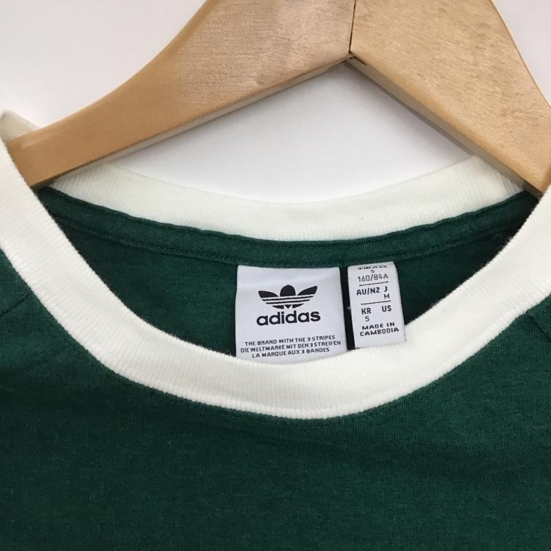 アディダス adidas Tシャツ 半袖 M 無地 緑 / グリーン /  レディース USED 古着 中古 10144236