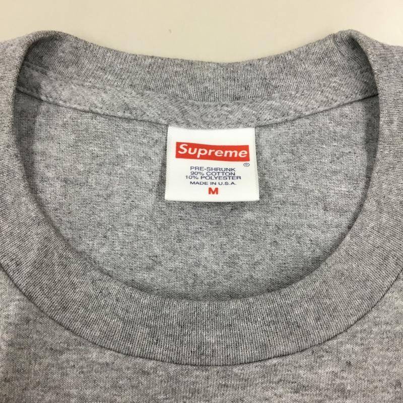 シュプリーム Supreme Tシャツ 半袖 23SS Crown Tee M ロゴ、文字 灰 / グレー /  メンズ USED 古着 中古 10111358