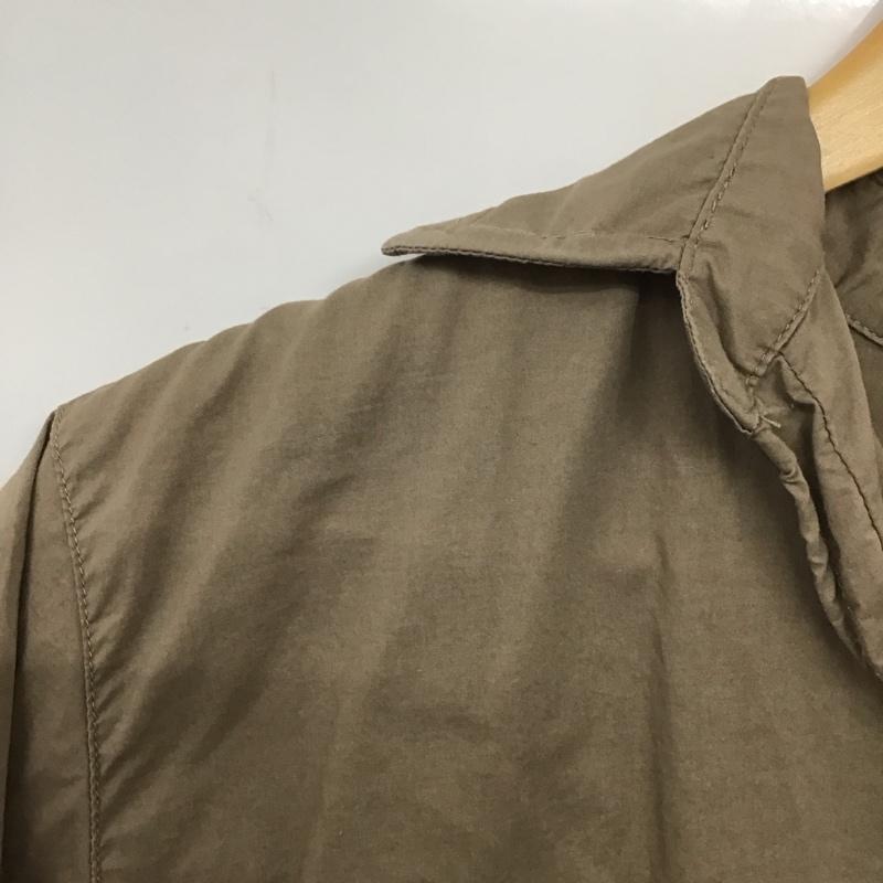 ニコアンド niko and... シャツ、ブラウス 長袖 無地 茶 / ブラウン /  レディース USED 古着 中古 10140404