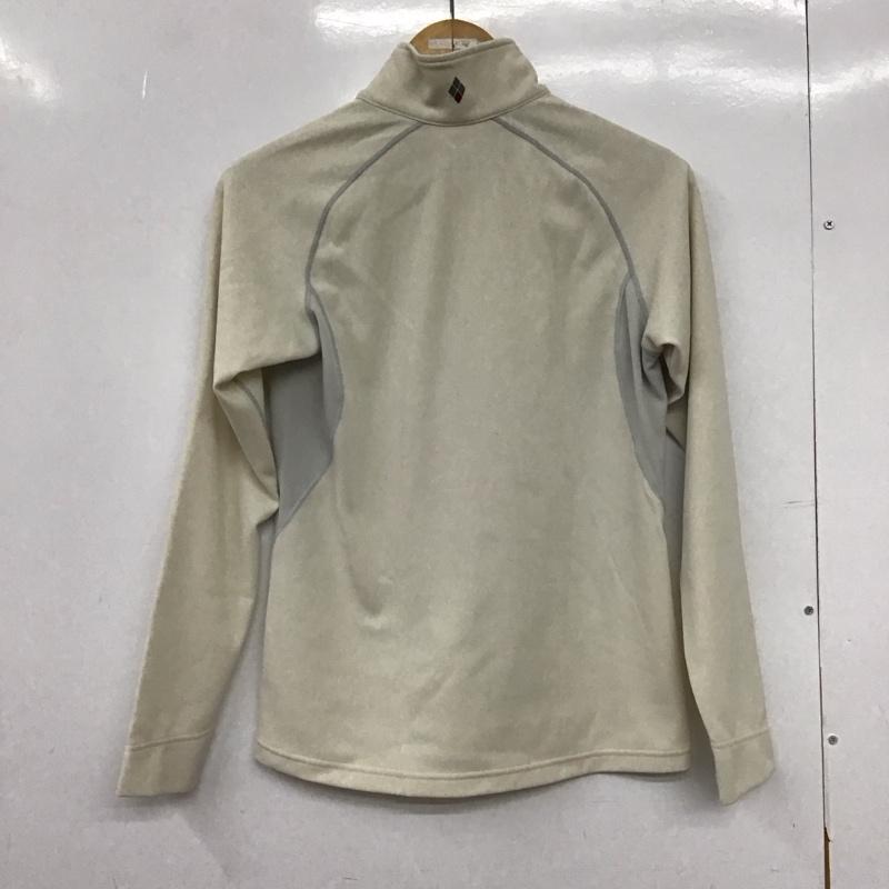 モンベル mont-bell カットソー 長袖 1114273 ウイックロンZEOサーマル ロングスリーブジップシャツ M ロゴ、文字 アイボリー / アイボリー /  レディース USED 古着 中古 10149374