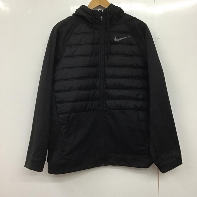 ナイキ NIKE ジャケット、上着 ジャケット、ブレザー bv6299-010 サーマフルジップWNTRZDジャケット アウター XL ロゴ、文字 黒 / ブラック /  メンズ USED 古着 中古 10143113