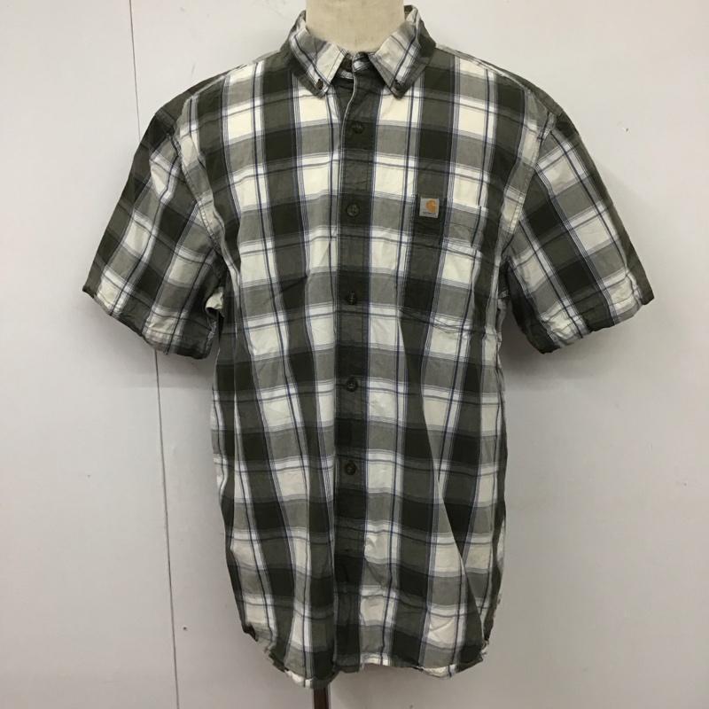 カーハート Carhartt シャツ、ブラウス 半袖 半袖シャツ チェックシャツ ボタンダウンシャツ XL チェック マルチカラー / マルチカラー /  メンズ USED 古着 中古 10112095