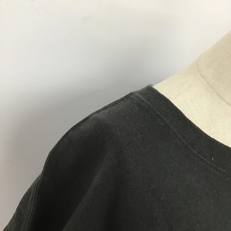 アルファインダストリー Alpha Industries ワンピース ロングスカート 半袖ロングワンピース クルーネック フレアロングワンピース L 無地 黒 / ブラック /  レディース USED 古着 中古 10105843