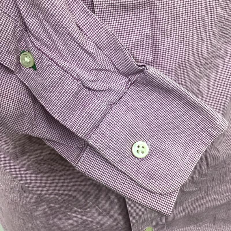 トミーヒルフィガー TOMMY HILFIGER シャツ、ブラウス 長袖 長袖シャツ カラーシャツ ポケットシャツ 長袖カットソー チェックシャツ チェック 紫 / パープル /  メンズ USED 古着 中古 10116431
