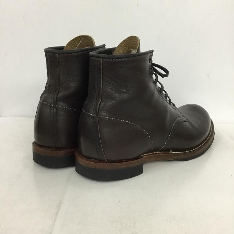レッドウィング RED WING ブーツ ショートブーツ 9023 BECKMAN ベックマン USA9D 27cm 27.0cm 無地 ダークブラウン / ダークブラウン /  メンズ USED 古着 中古 10149476