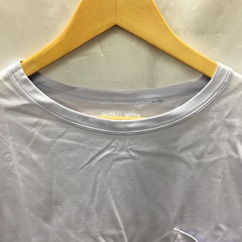 グローバルワーク GLOBAL WORK Tシャツ 半袖 GW232056AD 抗菌クリーンT L 無地 X 無地 紫 / パープル / X 紫 / パープル /  メンズ USED 古着 中古 10119333