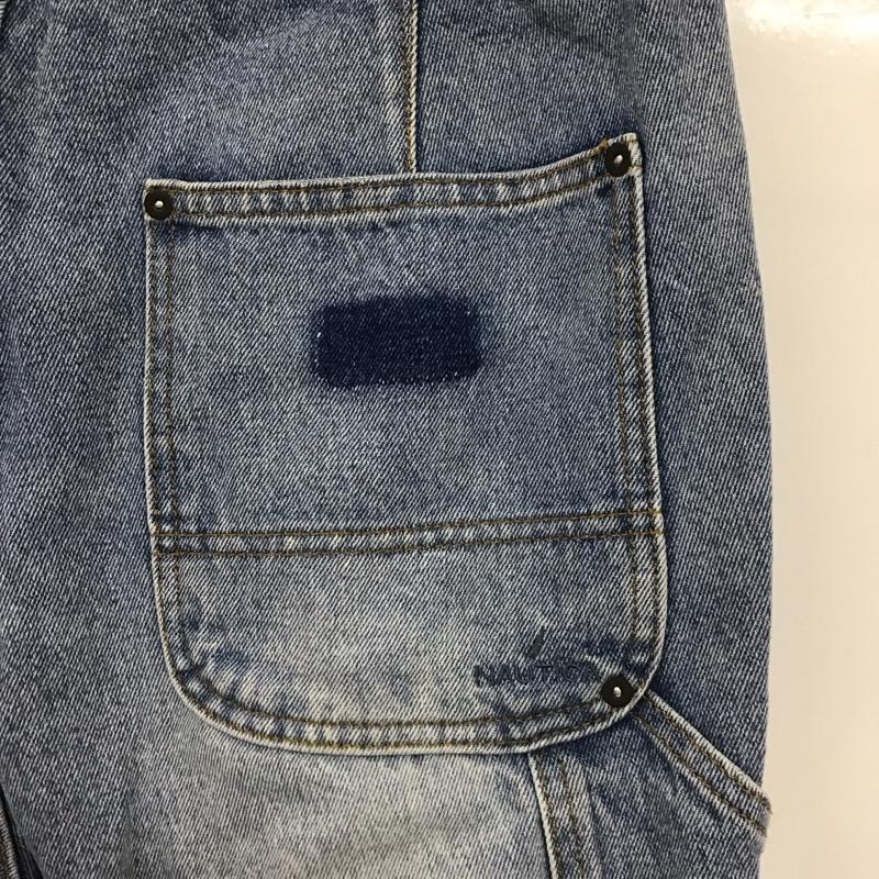 ノーティカ NAUTICA パンツ デニム、ジーンズ デニムパンツ ワイドパンツ カジュアルパンツ ダブルニー L ロゴ、文字 インディゴ / インディゴ /  メンズ USED 古着 中古 10148332
