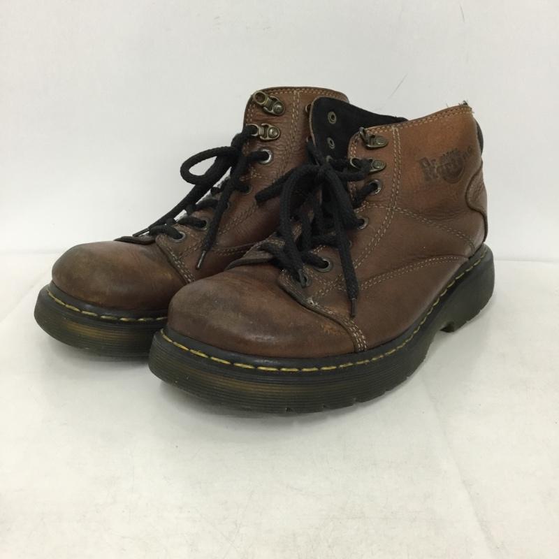 ドクターマーチン Dr.Martens ブーツ ショートブーツ 8A07 レースアップブーツ UK8 US：9 ロゴ、文字 茶 / ブラウン /  メンズ USED 古着 中古 10145609
