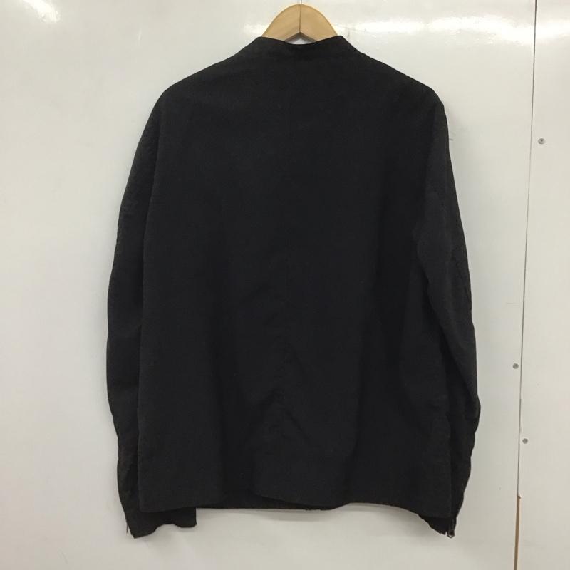 ビューティアンドユースユナイテッドアローズ BEAUTY&YOUTH UNITED ARROWS ジャケット、上着 ジャケット、ブレザー ジップアップジャケット アウター ノーカラージャケット XL 無地 黒 / ブラック /  メンズ USED 古着 中古 10133380