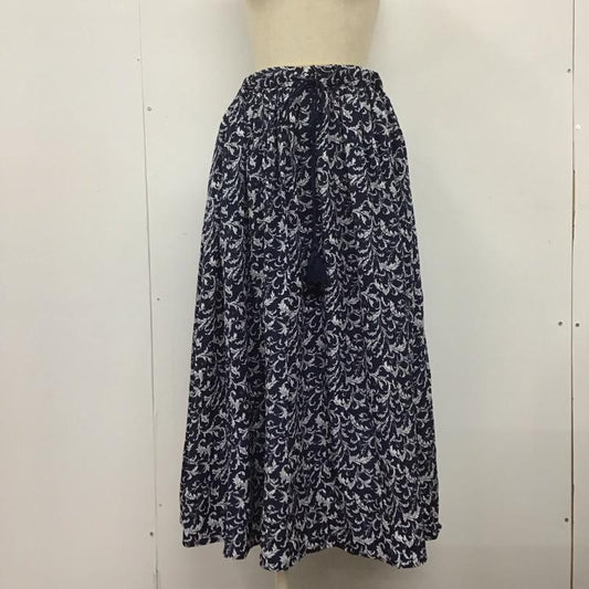 サニーレーベルアーバンリサーチ Sonny Label URBAN RESEARCH スカート ロングスカート la85-25k013 ロングスカート フレアスカート カジュアルスカート FREE 総柄 白 / ホワイト / X 紺 / ネイビー /  レディース USED 古着 中古 10109219