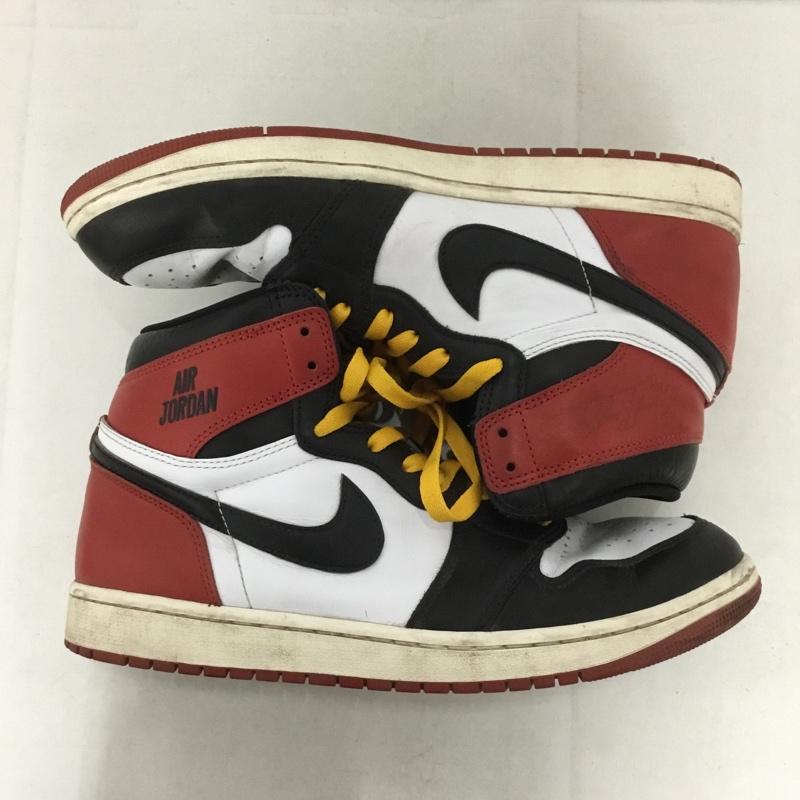 ナイキ NIKE スニーカー スニーカー DZ5485-106 AIR JORDAN 1 RETRO HIGH OG 28.5cm 28.5cm ロゴ、文字 白 / ホワイト / X 黒 / ブラック / X 赤 / レッド /  メンズ USED 古着 中古 10143917