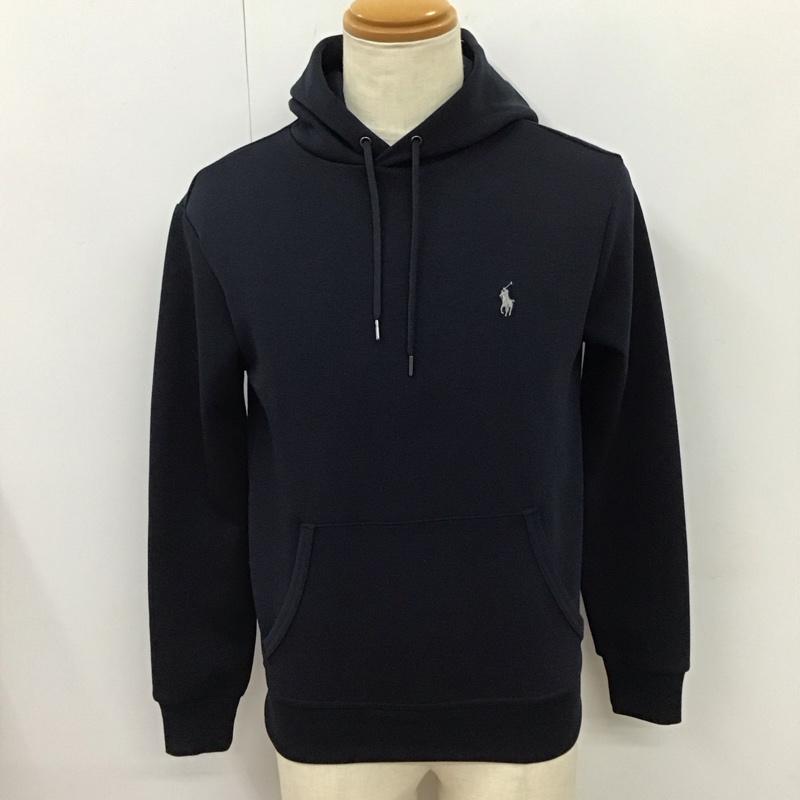 ポロラルフローレン POLO RALPH LAUREN パーカー 長袖 プルオーバー フーディー XS ワンポイント 紺 / ネイビー /  メンズ USED 古着 中古 10116149