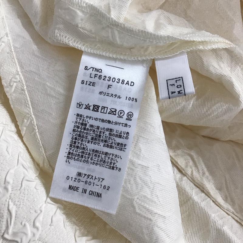 ローリーズファーム LOWRYS FARM ワンピース ひざ丈スカート キャミワンピース フレアスカート ノースリーブワンピース FREE 総柄 アイボリー / アイボリー /  レディース USED 古着 中古 10128939