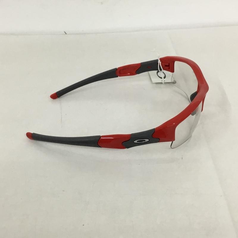 オークリー OAKLEY めがね・サングラス サングラス OO9009-06 FLAK JACKET ロゴ、文字 赤 / レッド / X 灰 / グレー /  メンズ USED 古着 中古 10129364