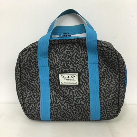 バートン BURTON バッグ バッグ 小物入れ ハンドバッグ 総柄 灰 / グレー / X 青 / ブルー /  メンズ USED 古着 中古 10131588