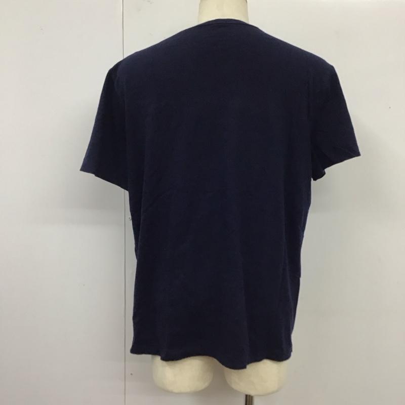 ポロラルフローレン POLO RALPH LAUREN Tシャツ 半袖 半袖カットソー プリントTシャツ クルーネックカットソー L ロゴ、文字 紺 / ネイビー /  メンズ USED 古着 中古 10120362