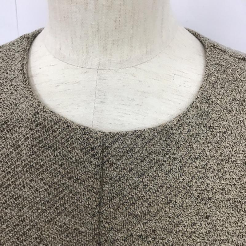 オペークドットクリップ OPAQUE.CLIP ワンピース ロングスカート 637-55200 Dika ツイーディーツイル ウエストタックワンピース 長袖 38 無地 ベージュ / ベージュ /  メンズ USED 古着 中古 10133451