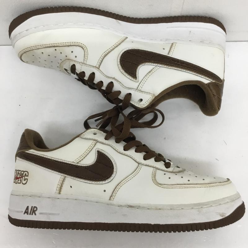 ナイキ NIKE スニーカー スニーカー 2003年製 NIKE AIR FORCE 1 NYC 26.0cm ロゴ、文字 白 / ホワイト /  メンズ USED 古着 中古 10112275