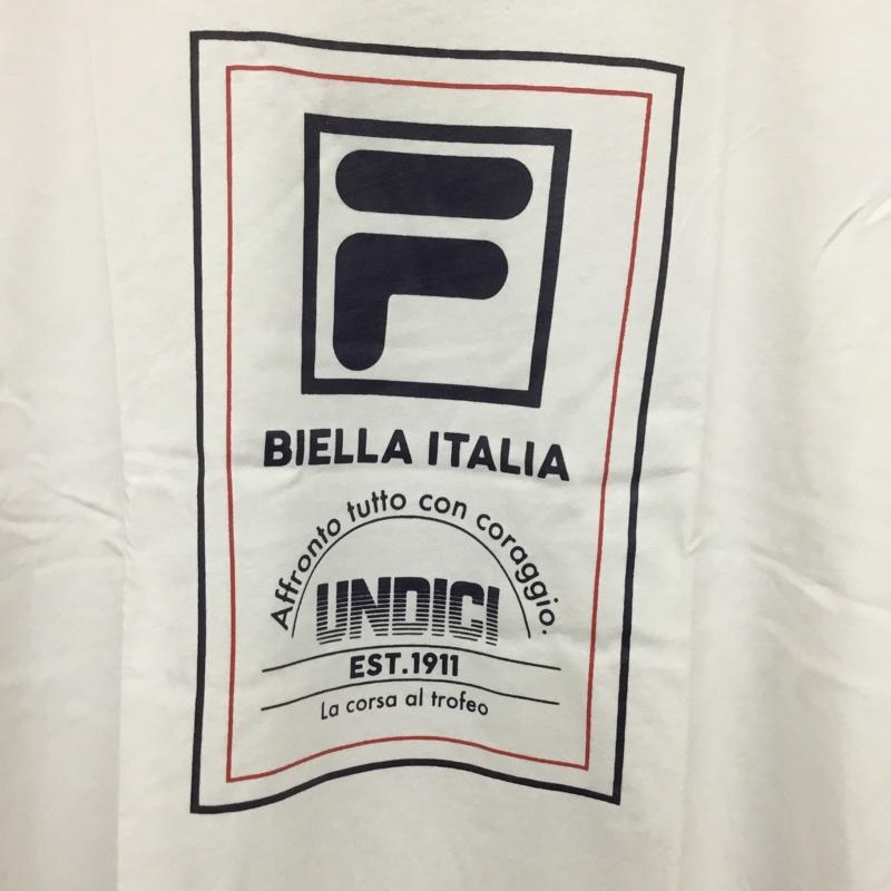 フィラ FILA Tシャツ 半袖 FH7494 クルーネック タグ付き L ロゴ、文字 白 / ホワイト /  メンズ USED 古着 中古 10133048