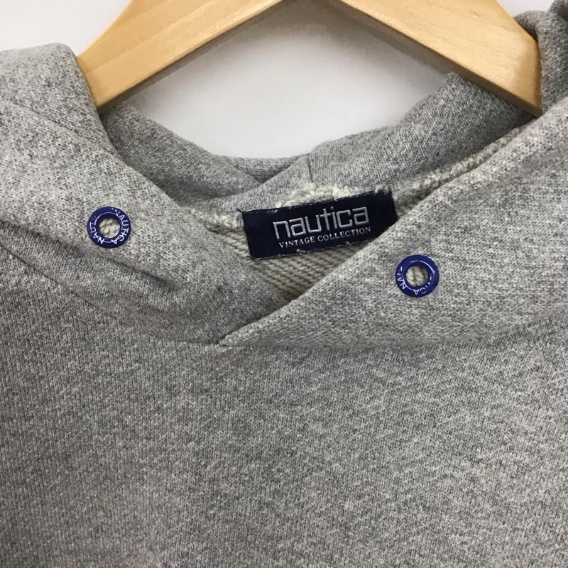 ノーティカ NAUTICA トレーナー 長袖 長袖パーカー プルオーバーパーカー スウェット M 無地 灰 / グレー /  メンズ USED 古着 中古 10147612