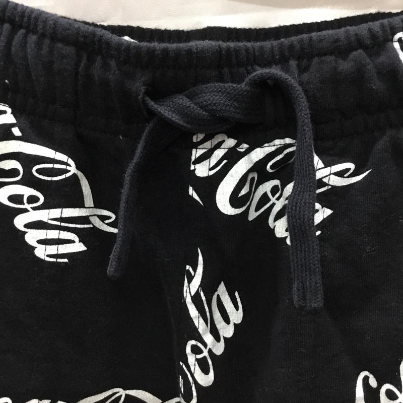 ジーユー GU パンツ ショートパンツ コカ・コーラ S プリント 黒 / ブラック /  メンズ USED 古着 中古 10110697