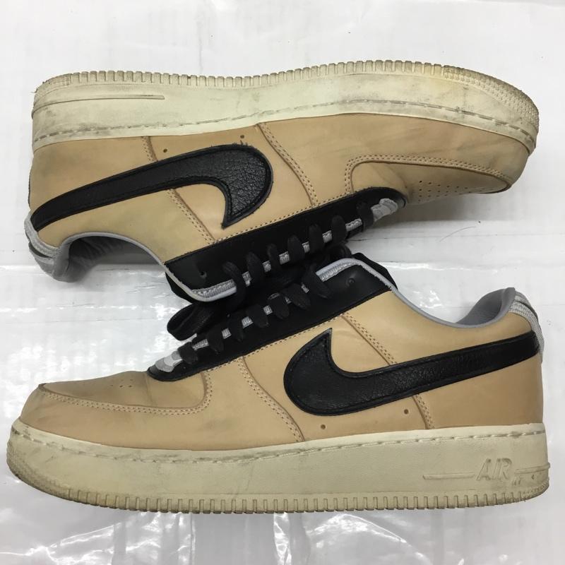 ナイキ NIKE スニーカー スニーカー 669917-200 AIR FORCE 1 SP TISCI 28cm 箱有 28.0cm ロゴ、文字 ベージュ / ベージュ / X 黒 / ブラック /  メンズ USED 古着 中古 10109387