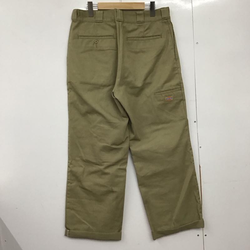 ディッキーズ Dickies パンツ ワークパンツ、ペインターパンツ ワークパンツ ワイドパンツ カジュアルパンツ チノパン 34インチ 無地 ベージュ / ベージュ /  メンズ USED 古着 中古 10149583