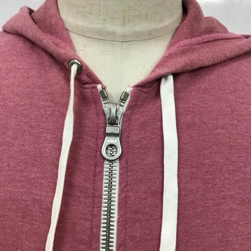 バックボーン BACK BONE パーカー 長袖 bb14ss-sw10 ジップアップパーカー フード付きジャケット スウェット L 無地 桃 / ピンク /  メンズ USED 古着 中古 10119144