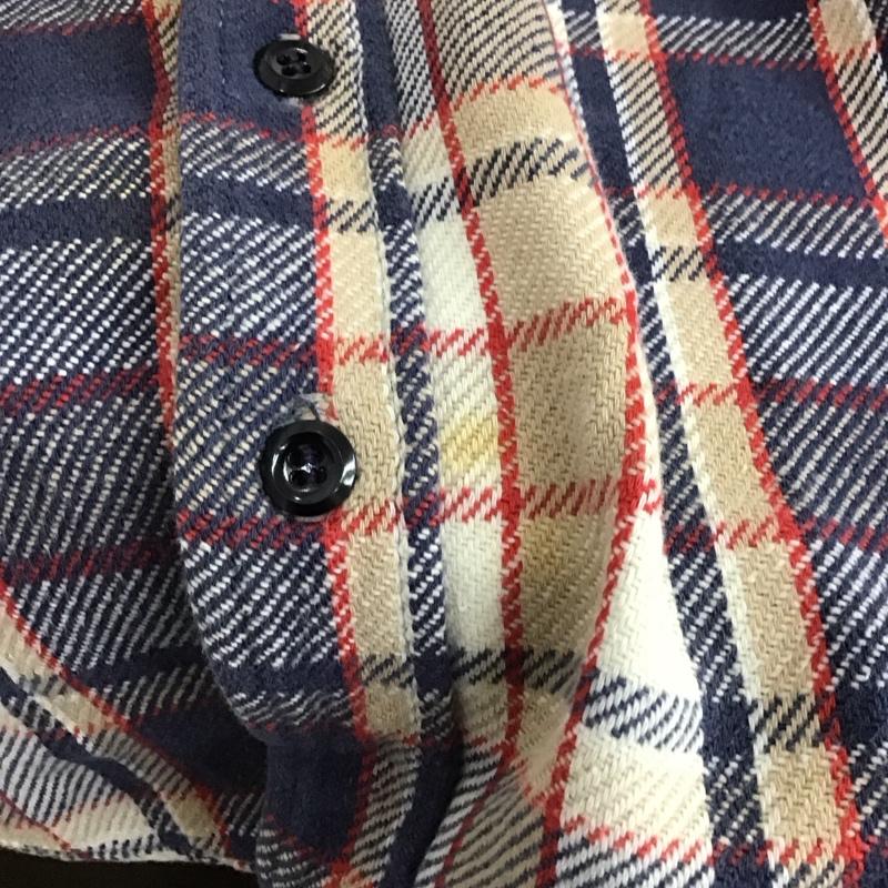 シアーズ SEARS シャツ、ブラウス 長袖 長袖シャツ チェックシャツ カラーシャツ L チェック マルチカラー / マルチカラー /  メンズ USED 古着 中古 10136591