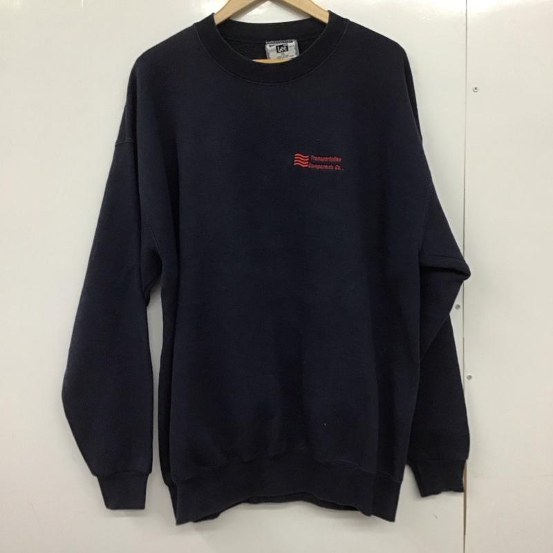 リー Lee トレーナー 長袖 長袖 XL 刺繍 紺 / ネイビー /  メンズ USED 古着 中古 10149125