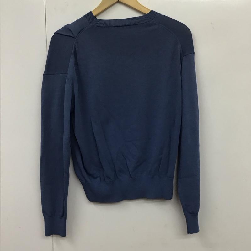 ケービーエフ KBF ニット、セーター 長袖 KB94-22S010 アシンメトリータックニット Sweater 無地 青 / ブルー /  レディース USED 古着 中古 10131664
