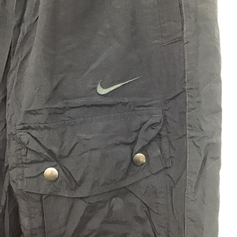 ナイキ NIKE パンツ ワークパンツ、ペインターパンツ bv5371-082 ウーブンパンツ ワイドパンツ M ロゴ、文字 黒 / ブラック /  メンズ USED 古着 中古 10146726