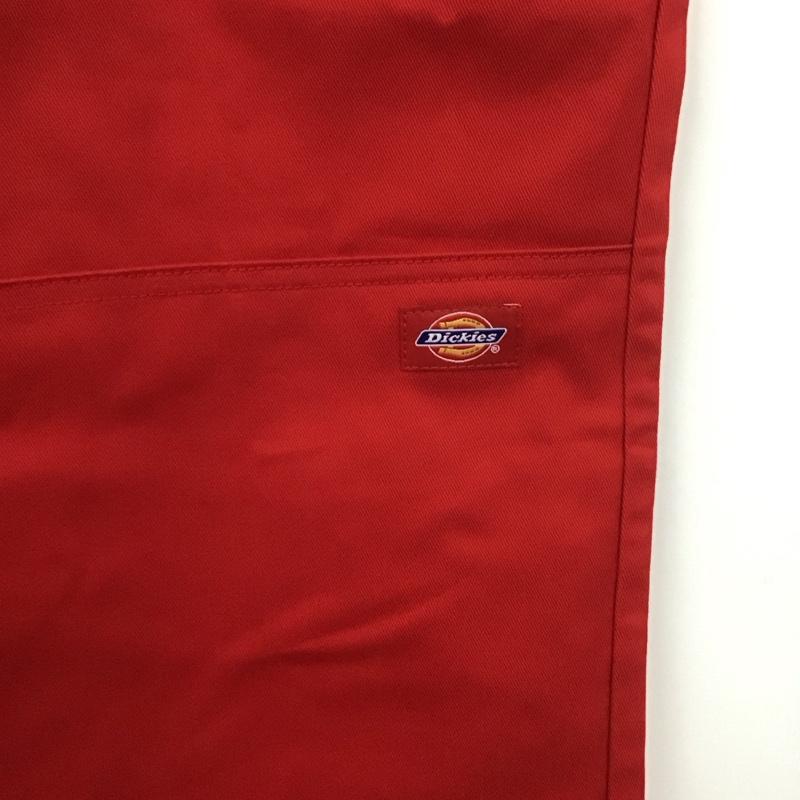 ディッキーズ Dickies パンツ ワークパンツ、ペインターパンツ 85283 ダブルニー ワークパンツ ルーズパンツ ワイドパンツ 32インチ ロゴ、文字 赤 / レッド /  メンズ USED 古着 中古 10107098