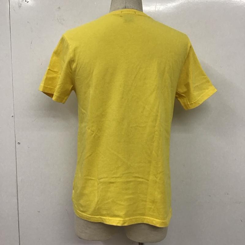 ポロバイラルフローレン Polo by RALPH LAUREN Tシャツ 半袖 半袖カットソー プリントTシャツ クルーネックカットソー L ロゴ、文字 黄 / イエロー /  メンズ USED 古着 中古 10127720
