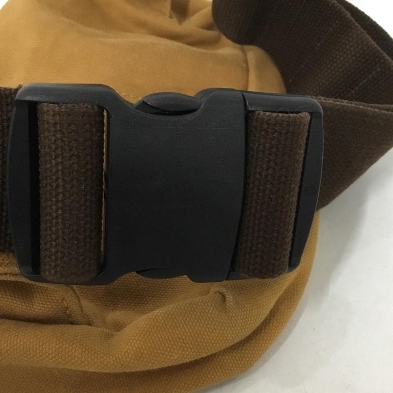 エディーバウアー Eddie Bauer ウエストバッグ ウエストバッグ コットン リネン キャンバス ボディバッグ ロゴ、文字 茶 / ブラウン /  メンズ USED 古着 中古 10142188