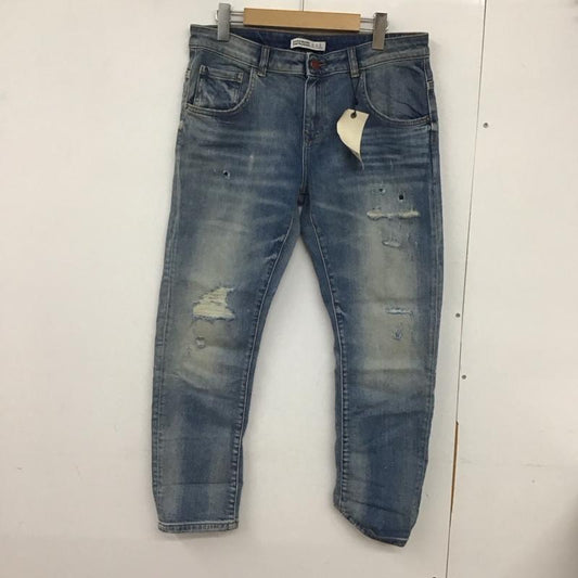 ザラベーシック ZARA BASIC パンツ デニム、ジーンズ デニムパンツ スリムパンツ カジュアルパンツ ストレッチパンツ 40 ダメージ加工 インディゴ / インディゴ /  メンズ USED 古着 中古 10130706