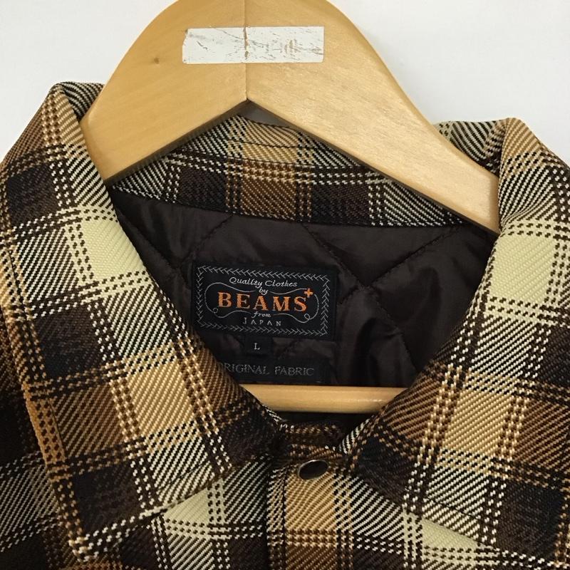ビームスプラス BEAMS + ジャケット、上着 ジャケット、ブレザー 38-18-0292-791 オンブレチェック キルトシャツブルゾン L チェック マルチカラー / マルチカラー /  メンズ USED 古着 中古 10146526