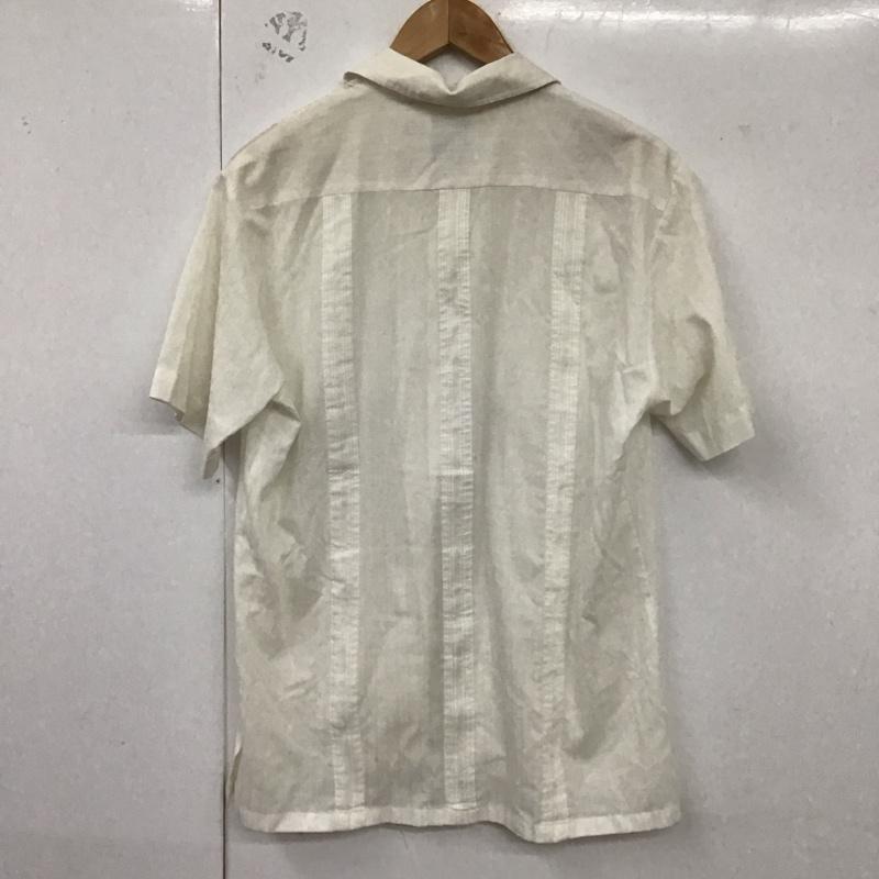 古着 USED シャツ、ブラウス 半袖 半袖シャツ アロハシャツ カラーシャツ M 刺繍 白 / ホワイト /  メンズ USED 古着 中古 10129260