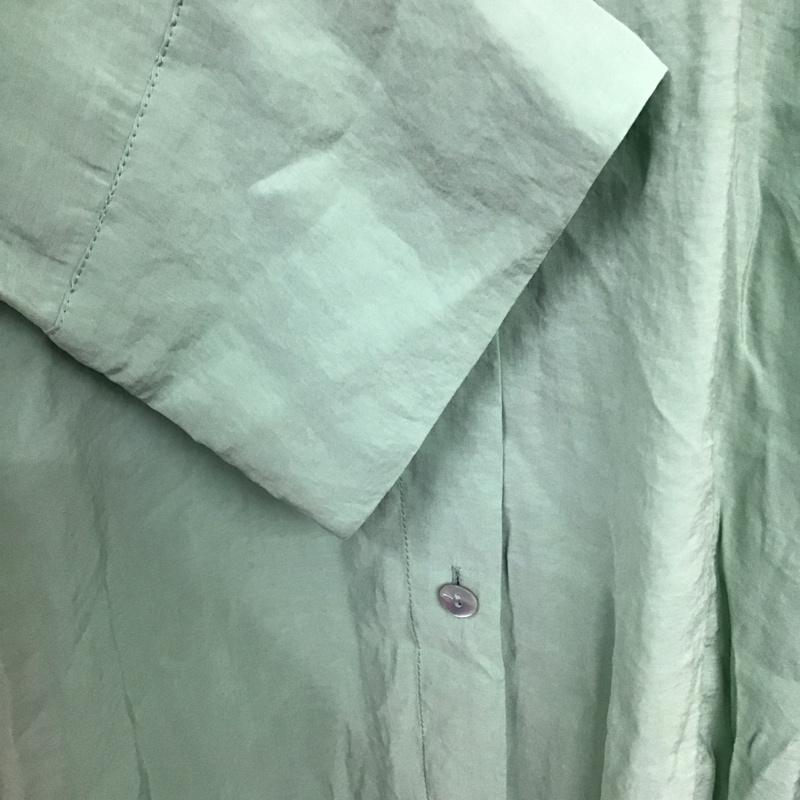 ザラ ZARA ワンピース ロングスカート シャツワンピース L 無地 緑 / グリーン /  レディース USED 古着 中古 10128866
